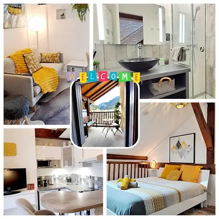 Yellow Home-by So'serenityhome-balcon Vue Montagne-mezzanine *